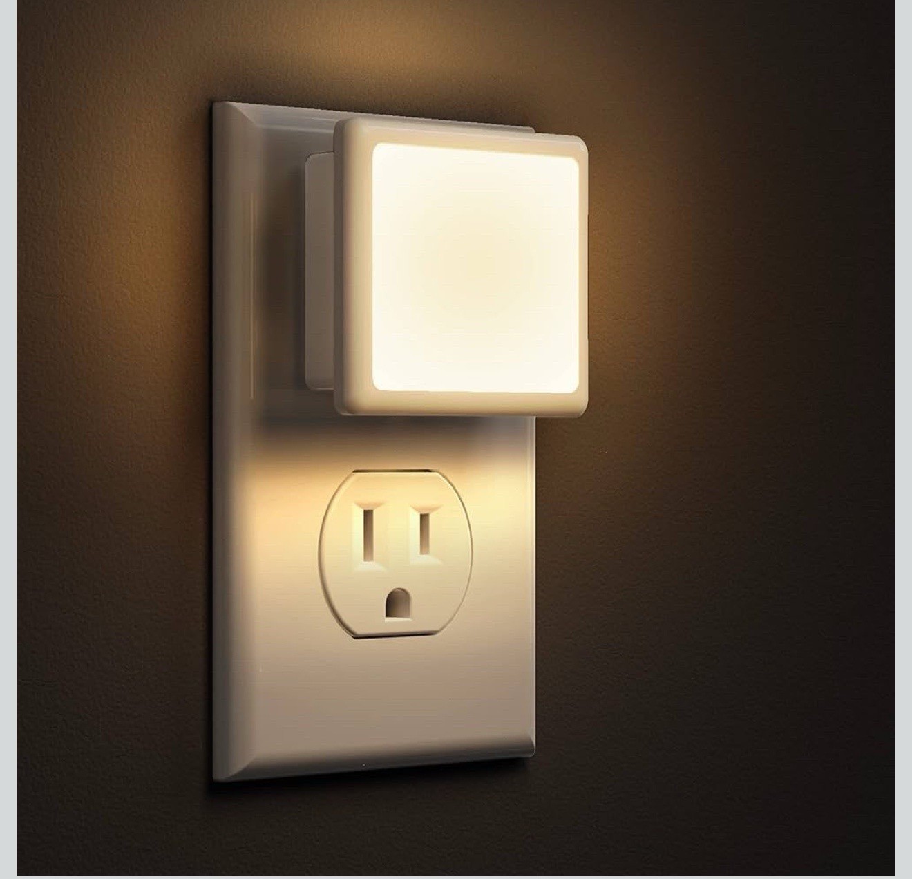 L LOHAS LED Night Lights Plug into Wall 2-Pack, 0.3W in 2 PACK, 3000K