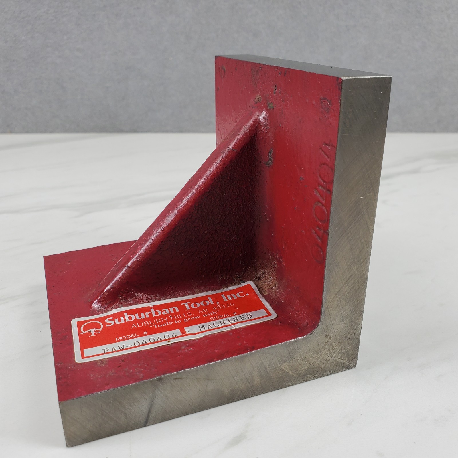 Suburban Plain Webbed Angle Plate PAW-040404 4'' x 4'' x 4'' Machinists Tool