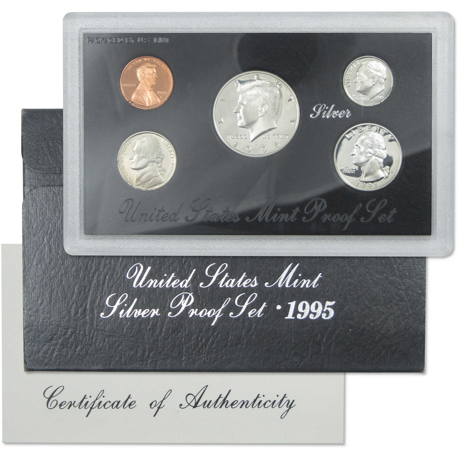 1995 Silver Proof Set U.S. Mint Original Government Packaging OGP COA