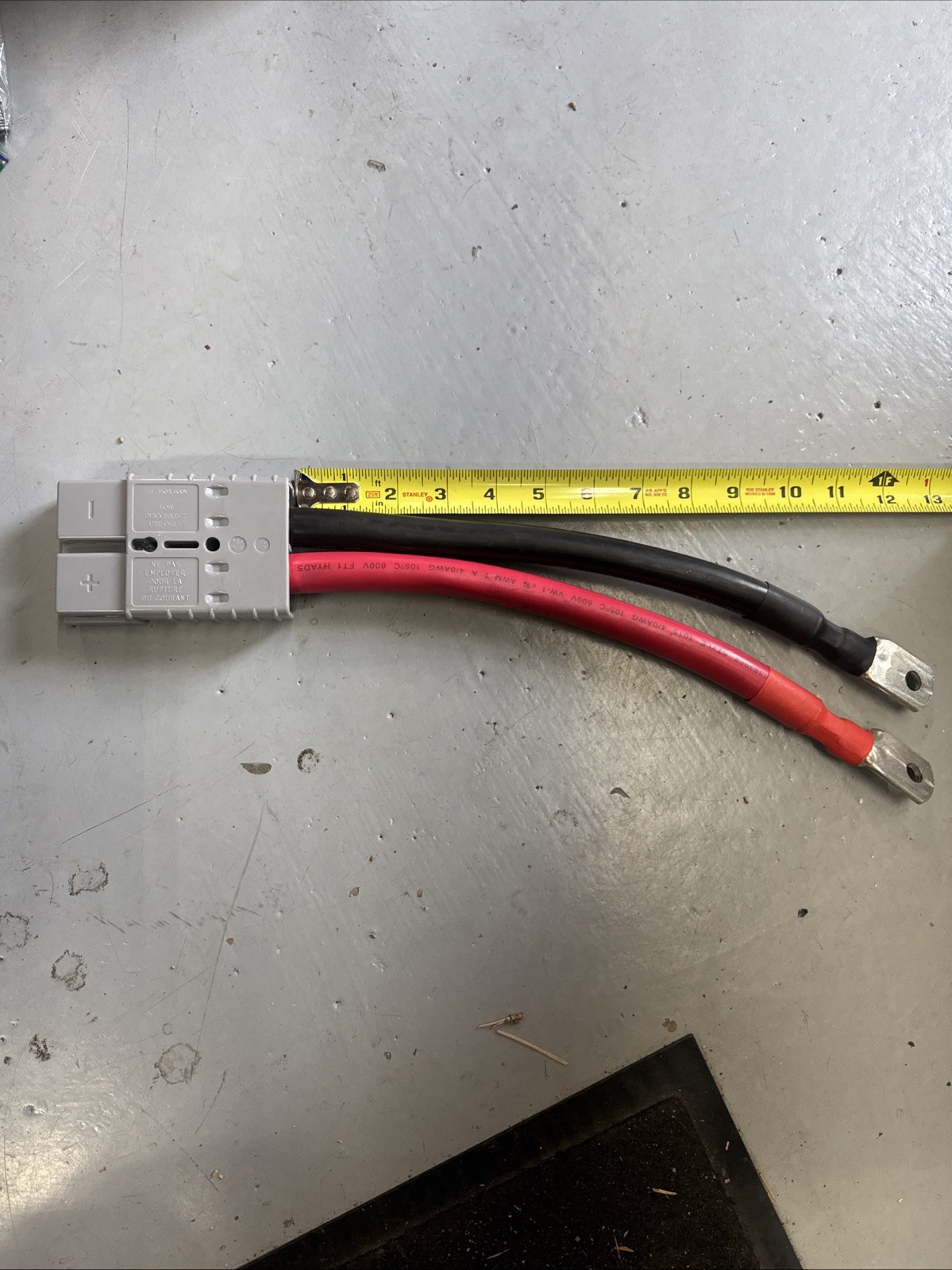 1 Ft. 4/0AWG Anderson Cable SB350 3/8” In. Lug Renogy REGO Solar Forklift