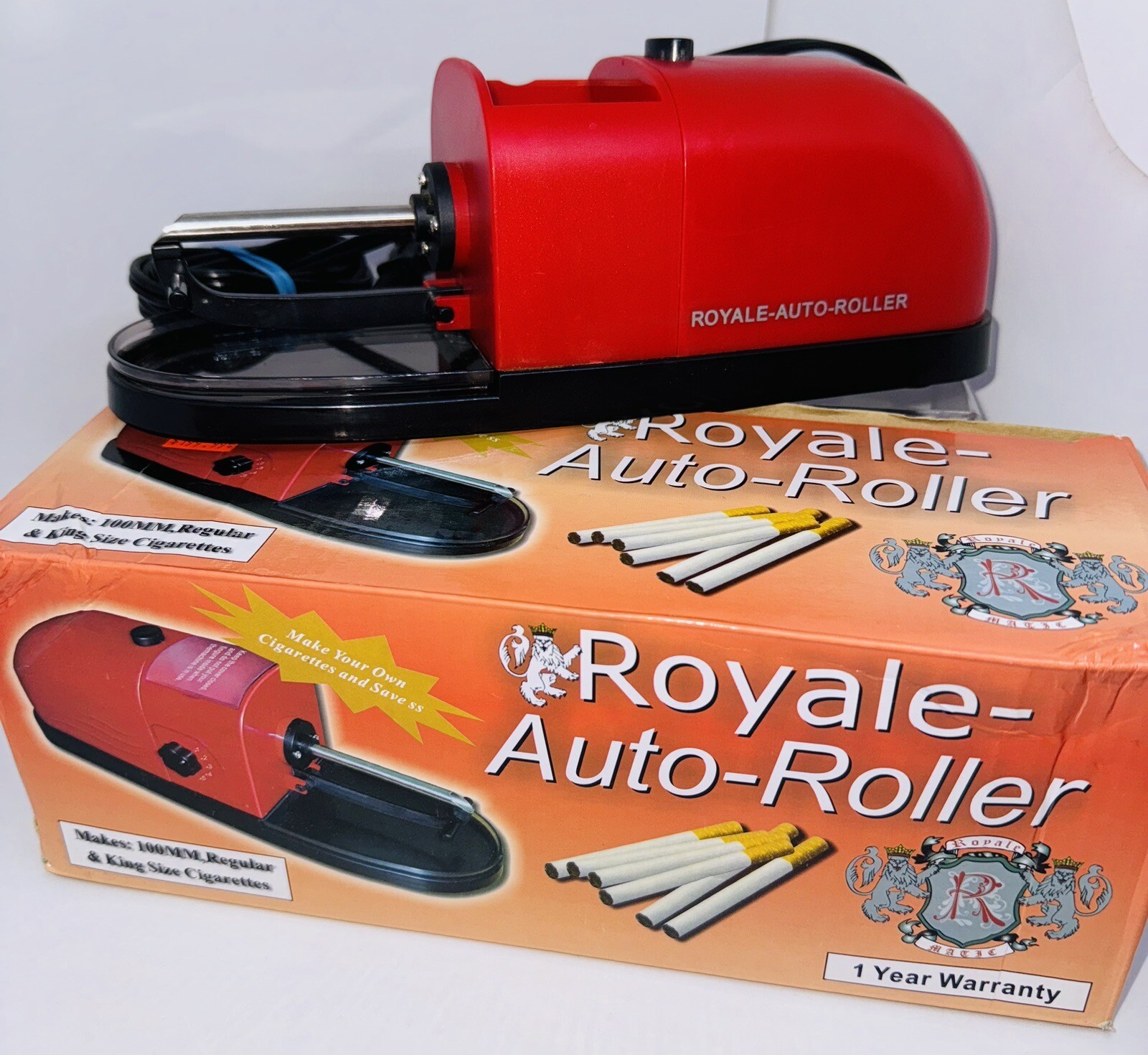 Electric Cigarette Machine Easy Rolling Filling Makes King Size & Regular Size