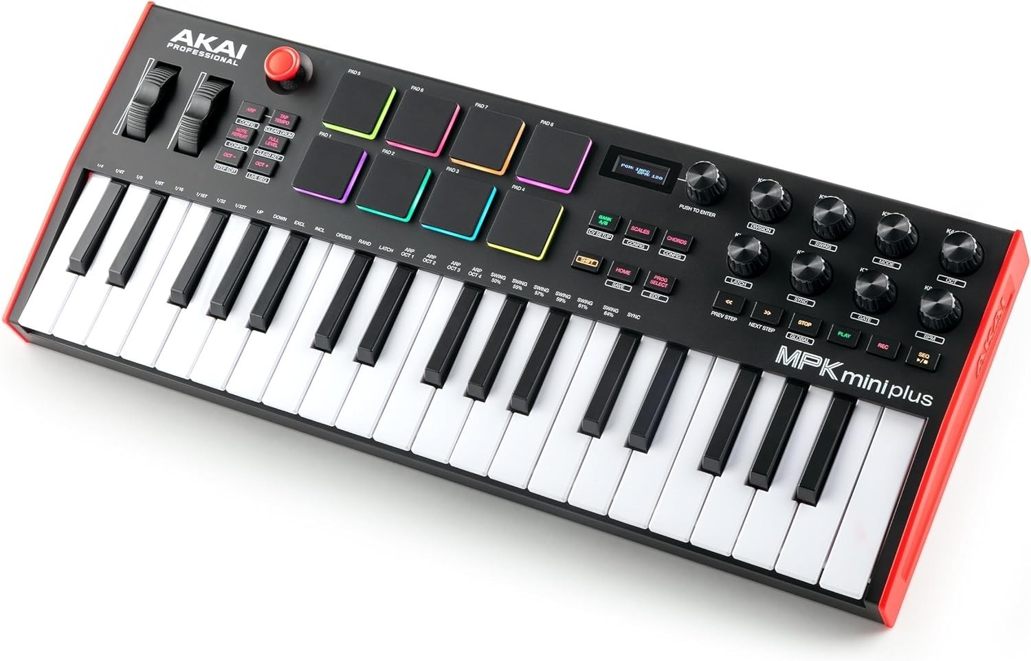 MPK Mini Plus - USB MIDI Keyboard Controller with 37 Mini Keys, 8 MPC Pads, S...