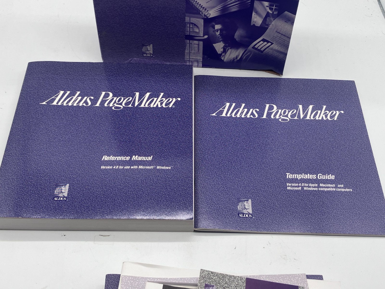 Aldus Pagemaker 4.0 Adobe NO DISKS MANUALS ONLY