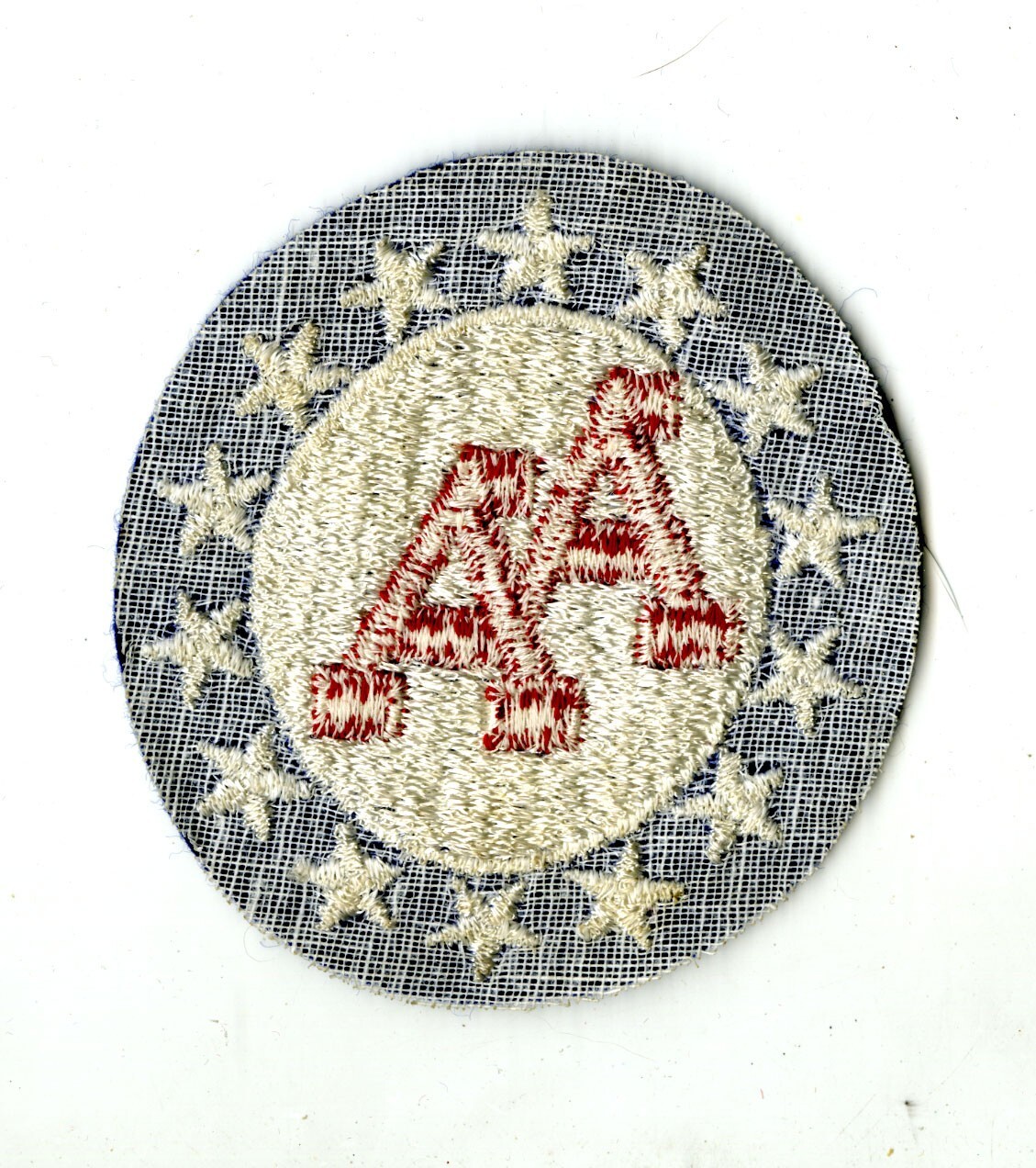 14th Antiaircraft Artillery Command White Back Patch on Felt WWII Vintage