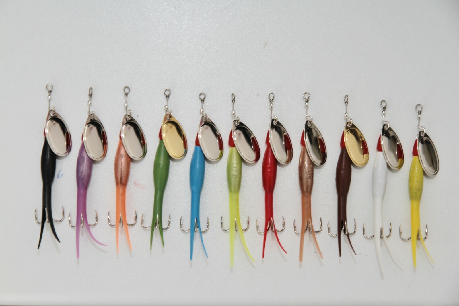 12 FLYING C SPINNERS CHOOSE YOUR WEIGHTS,COLOURS,BLADES,(SALMON,SEATROUT [02]