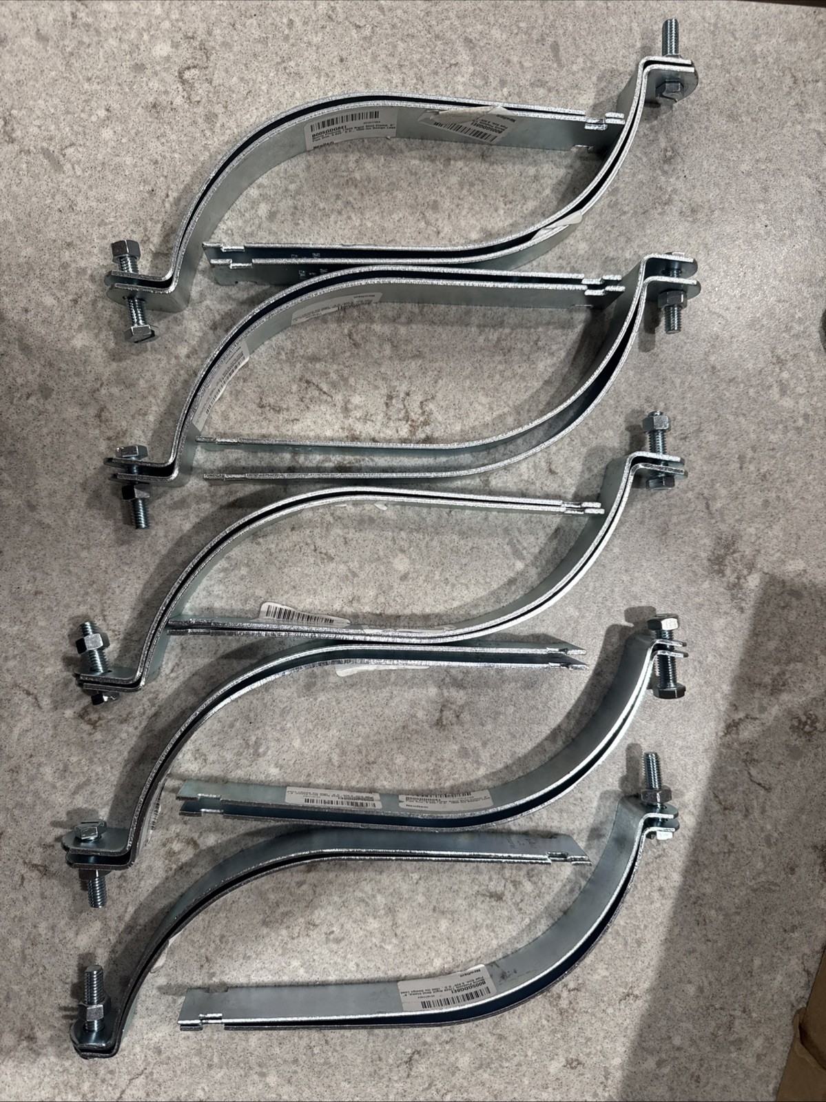 10 Morris 17526 Rigid Strut Clamps 8" Pipe Size 1000 lb Load New