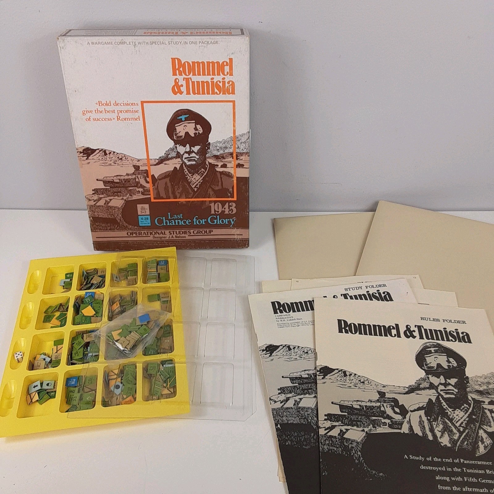 Rommel & Tunisia Game Operational Studies Group 1978 War