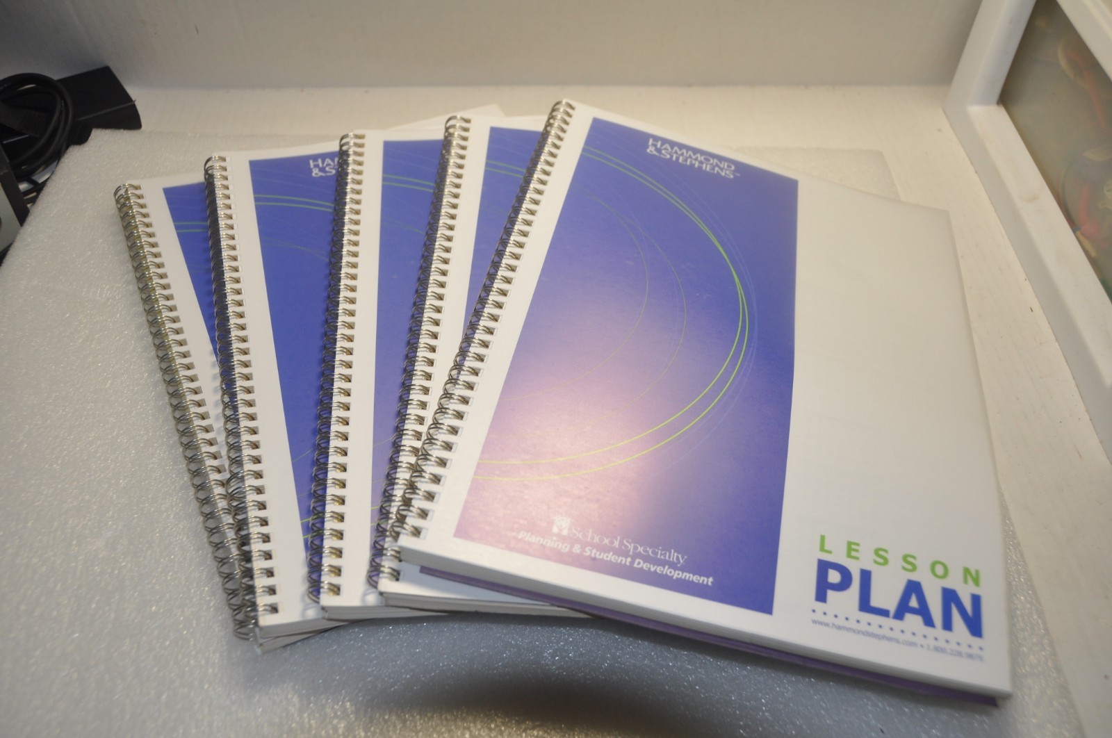 5 Hammond Stephens Lesson Plan Book Form 0457-8 -Wire Bound  Free Ship