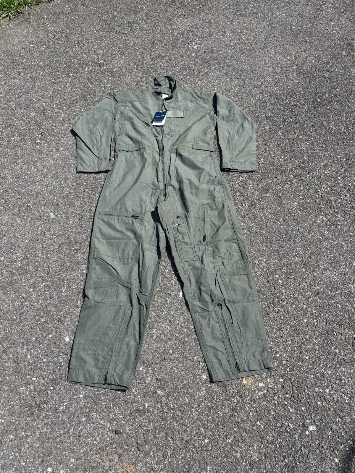 NWT Propper CWU/27P Nomex Green Flight Suit F5115 Size 44 Regular
