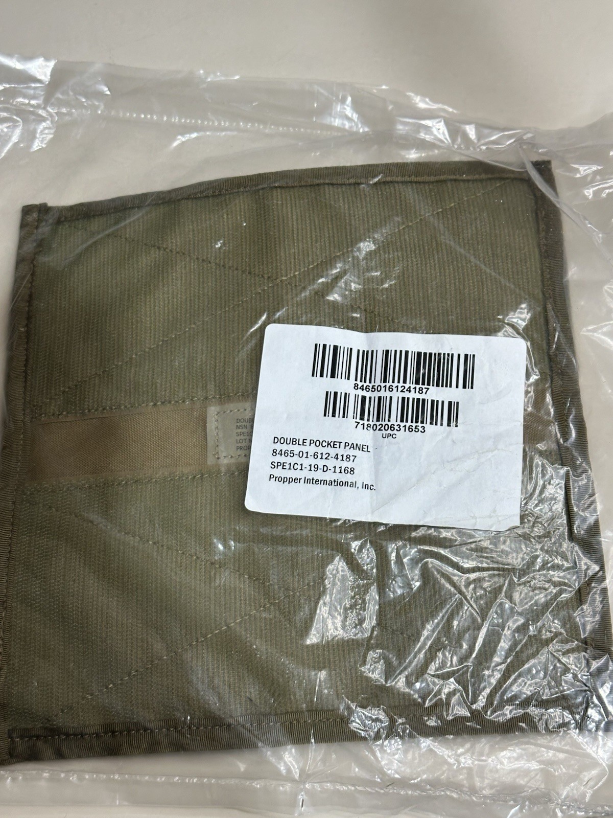 USGI Hook & Loop Double Pocket Panel – Propper – NSN 8465-01-612-4187 – New