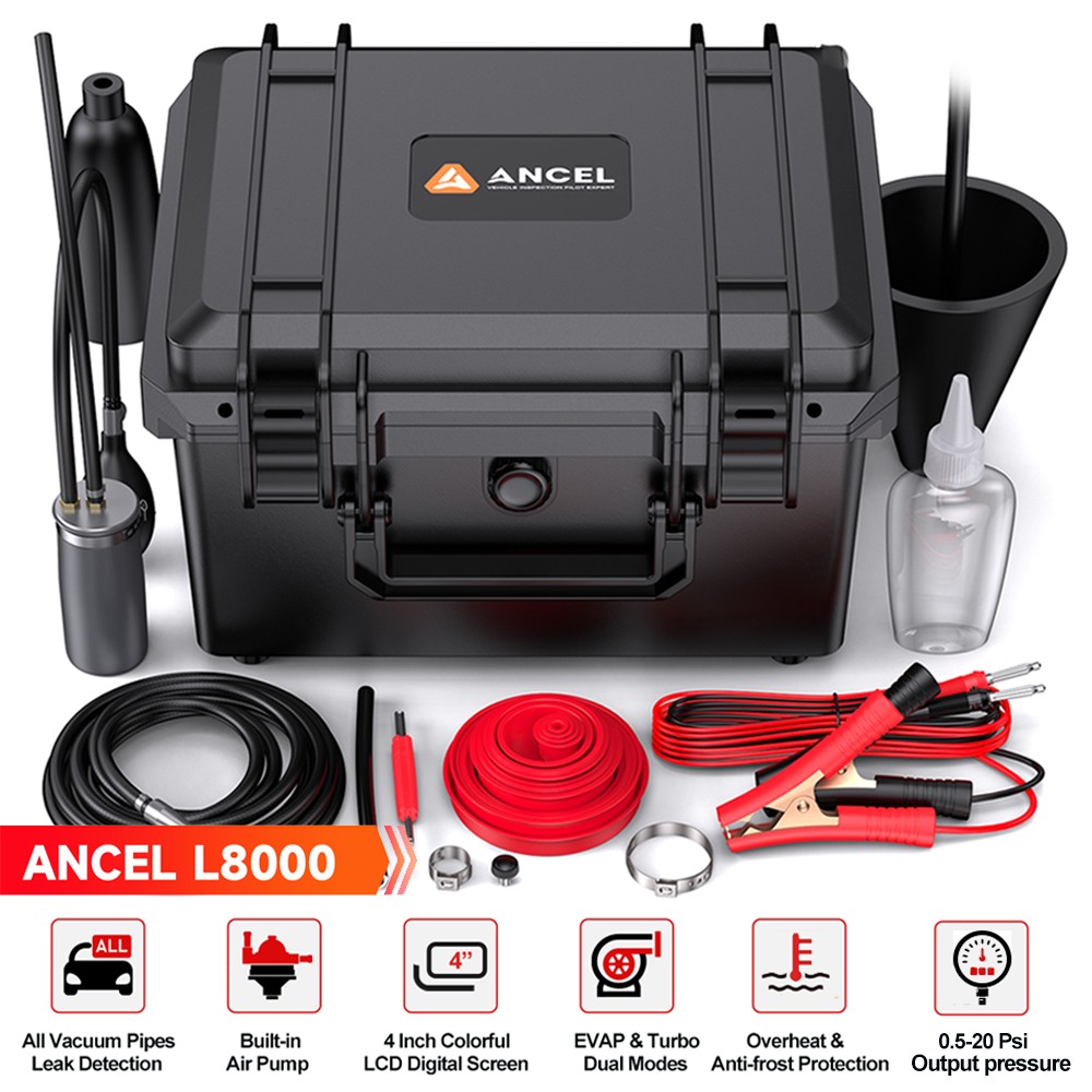 ANCEL L8000 Smoke Machine Leak Tester Dual Mode Diagnostic EVAP & Turbo System