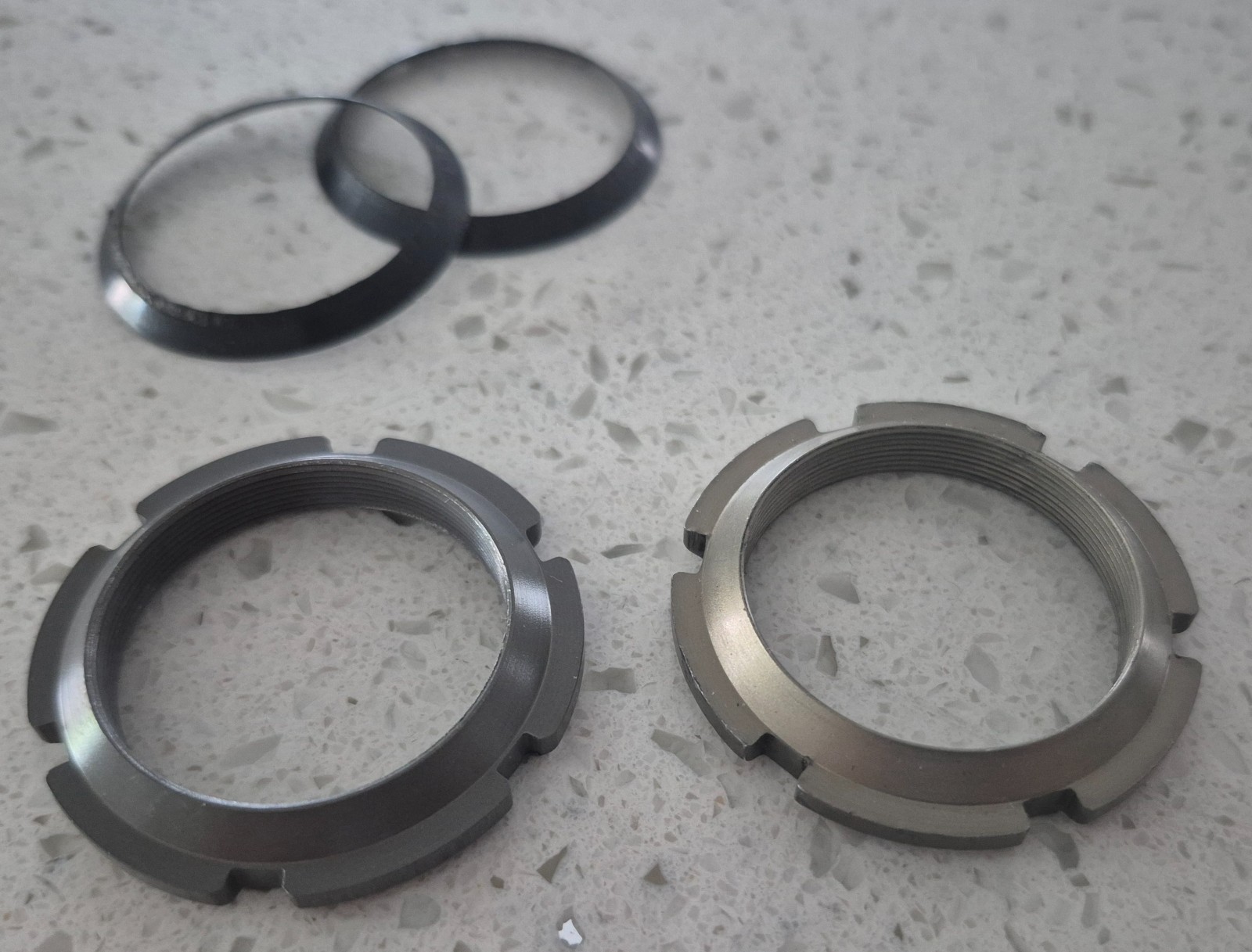 Mavic 610 Chamfered Bottom Bracket Lockrings NOS
