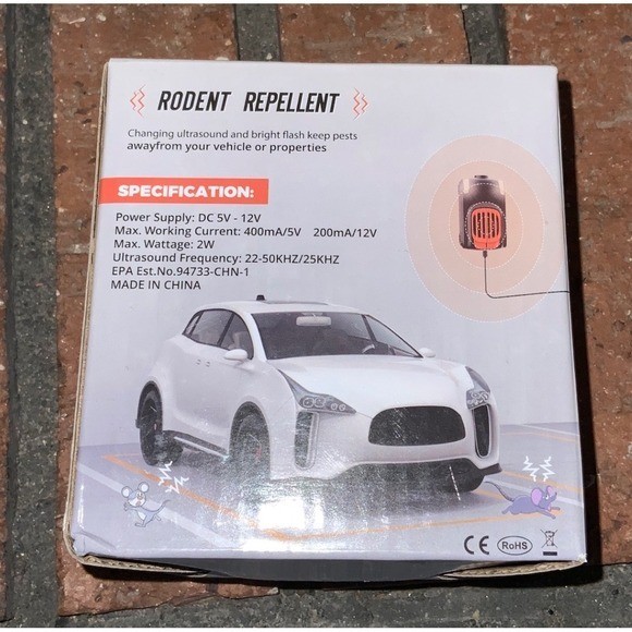 Ultrasonic Rodent Repeller for Car Engine 2 pk CR03
