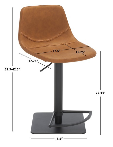 Safavieh KYNLEE GAS LIFT BAR STOOL, Reduced Price 2172735420 BST3016B