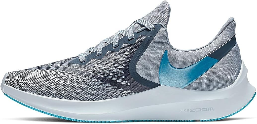 NIKE Men's Zoom Winflo 6 Track & Field Shoes, Obsidian Mist Lagoon/Half Blue