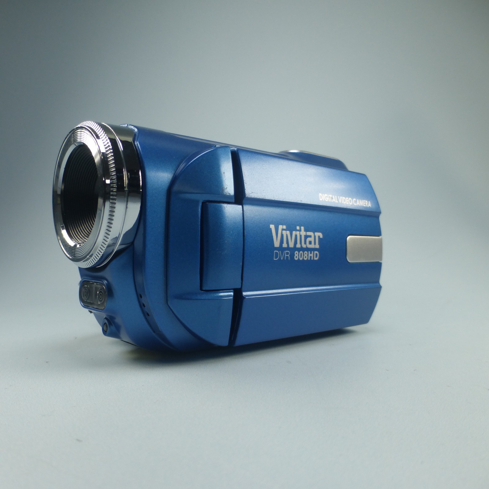 Vivitar DVR-808HD 8.0MP Compact Digital Video Recorder Blue Tested