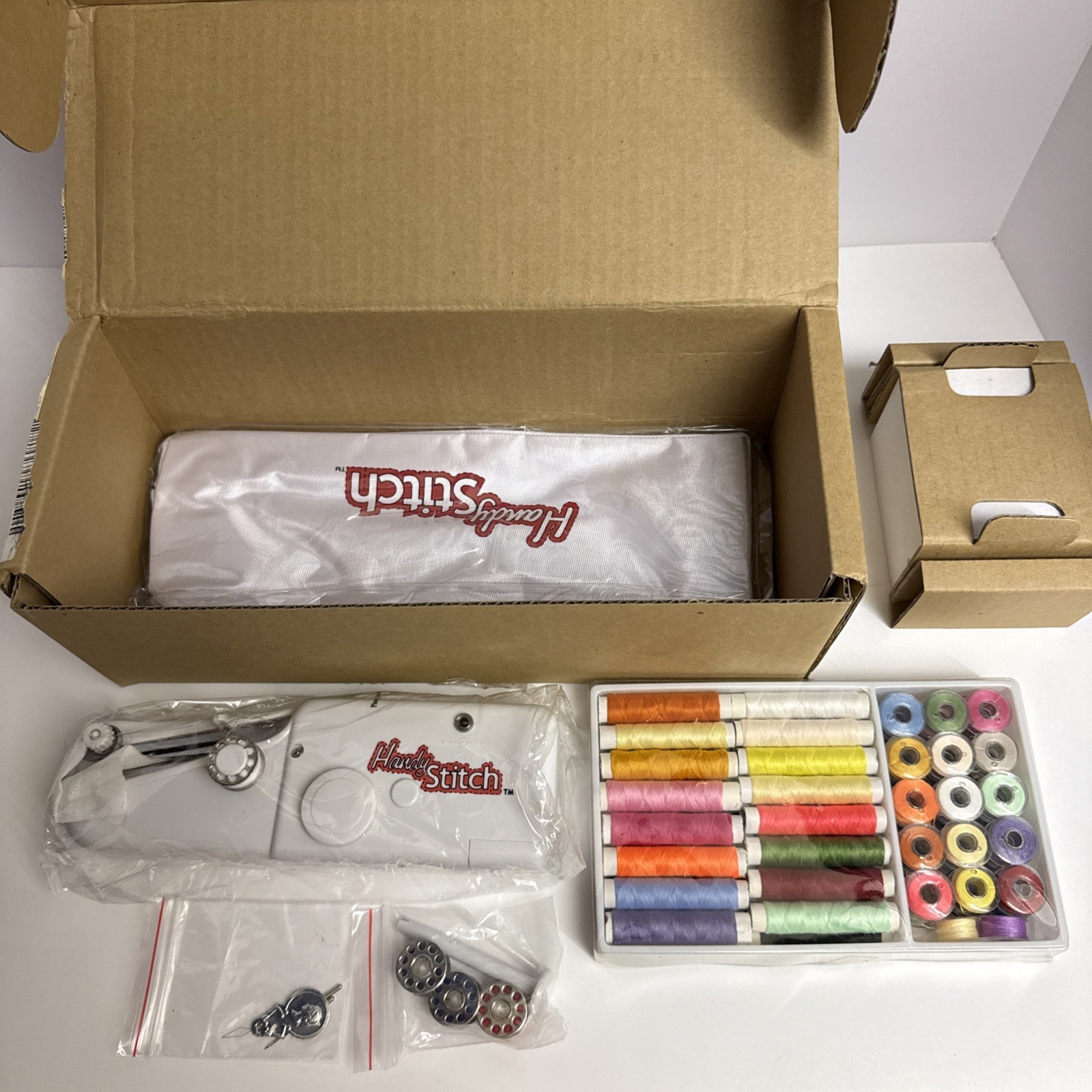 Handy Stitch Mini Handheld Sewing Machine Electric Stitch Portable - New In Box