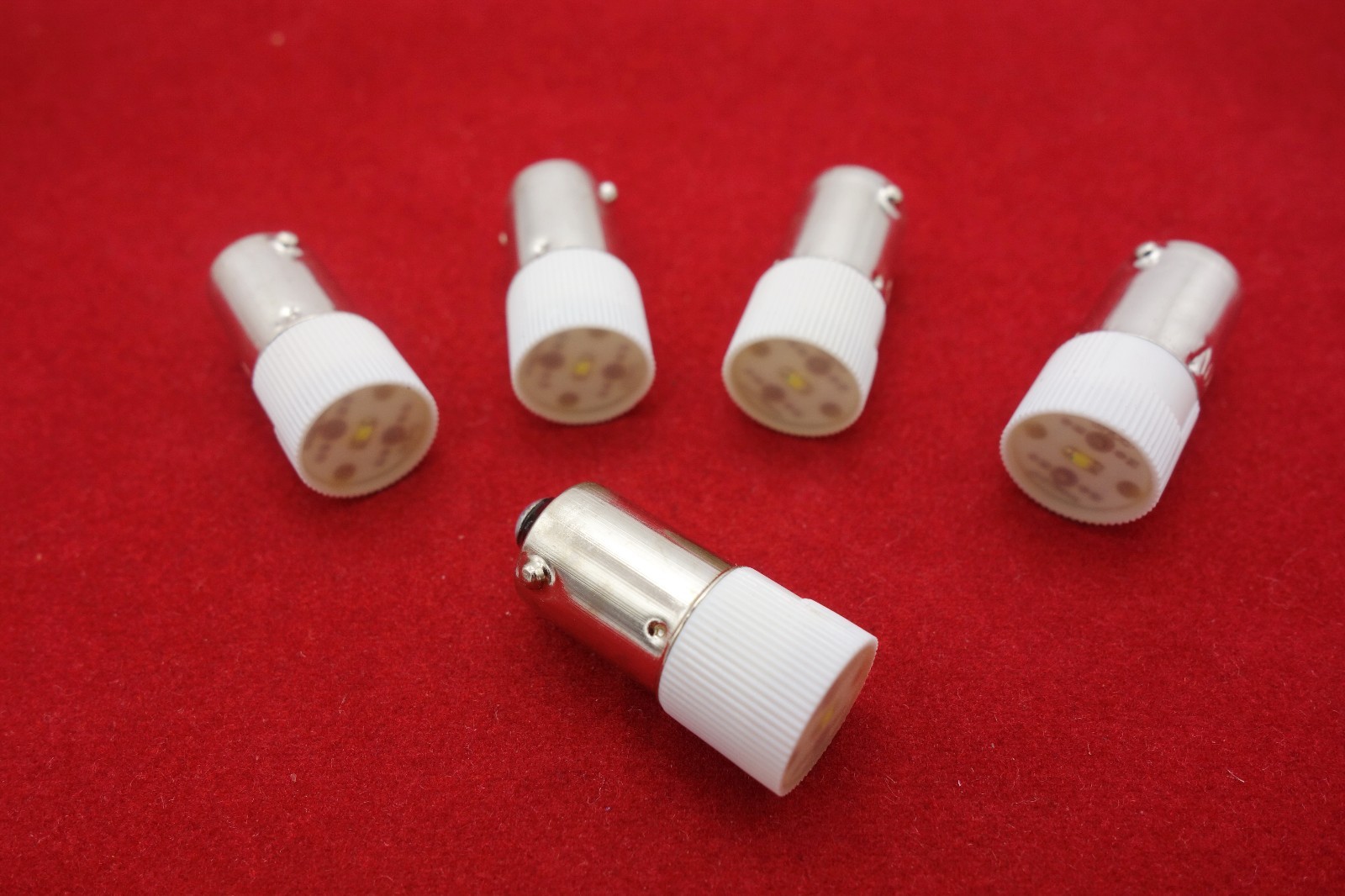 5PCS BA9S LED BULB 220V AC WHITE COLOR Base Dia.9mm