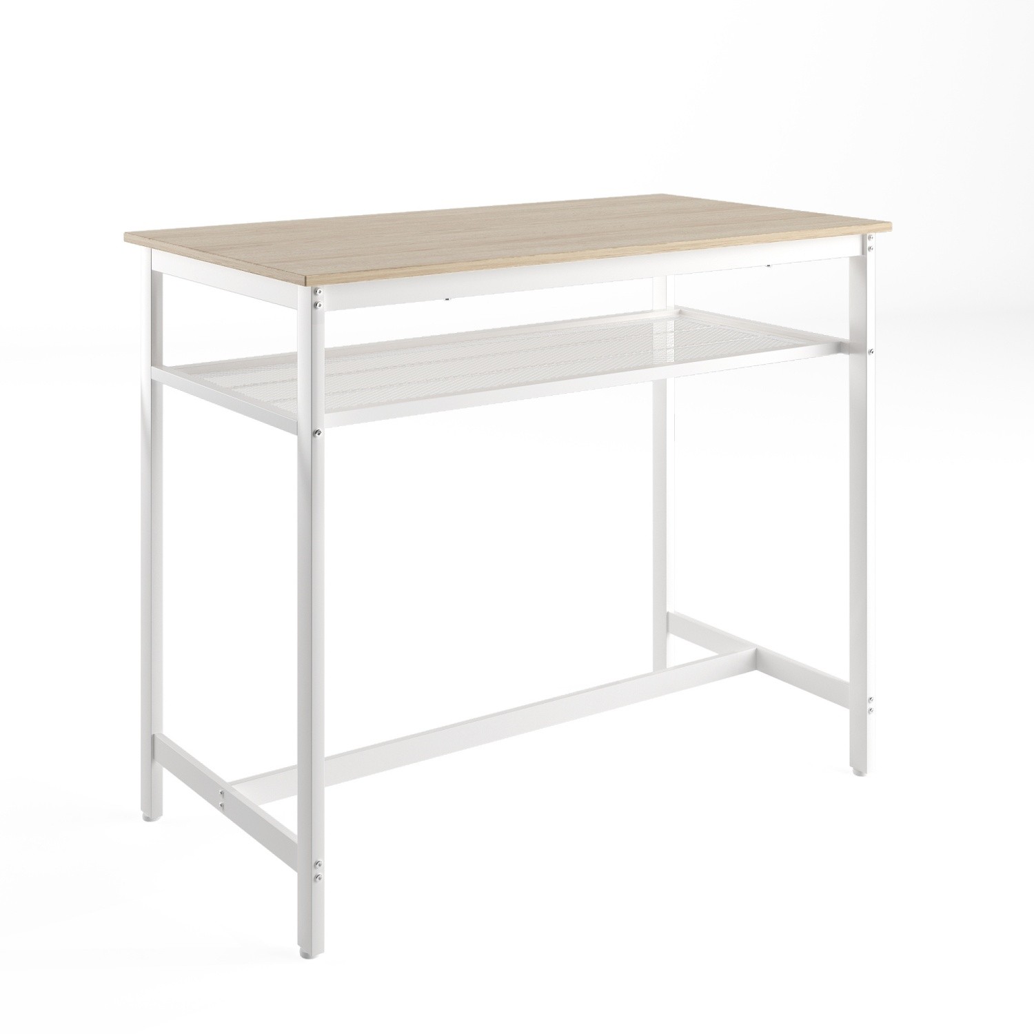 5 Piece Bar Table Set Kitchen Counter Height Table Dining Table w/ 4 Bar Stool