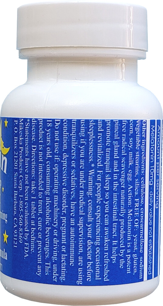 Melatonin 10 mg, 500 count bottle, or 1 (one) tablet sample, Rapid Release