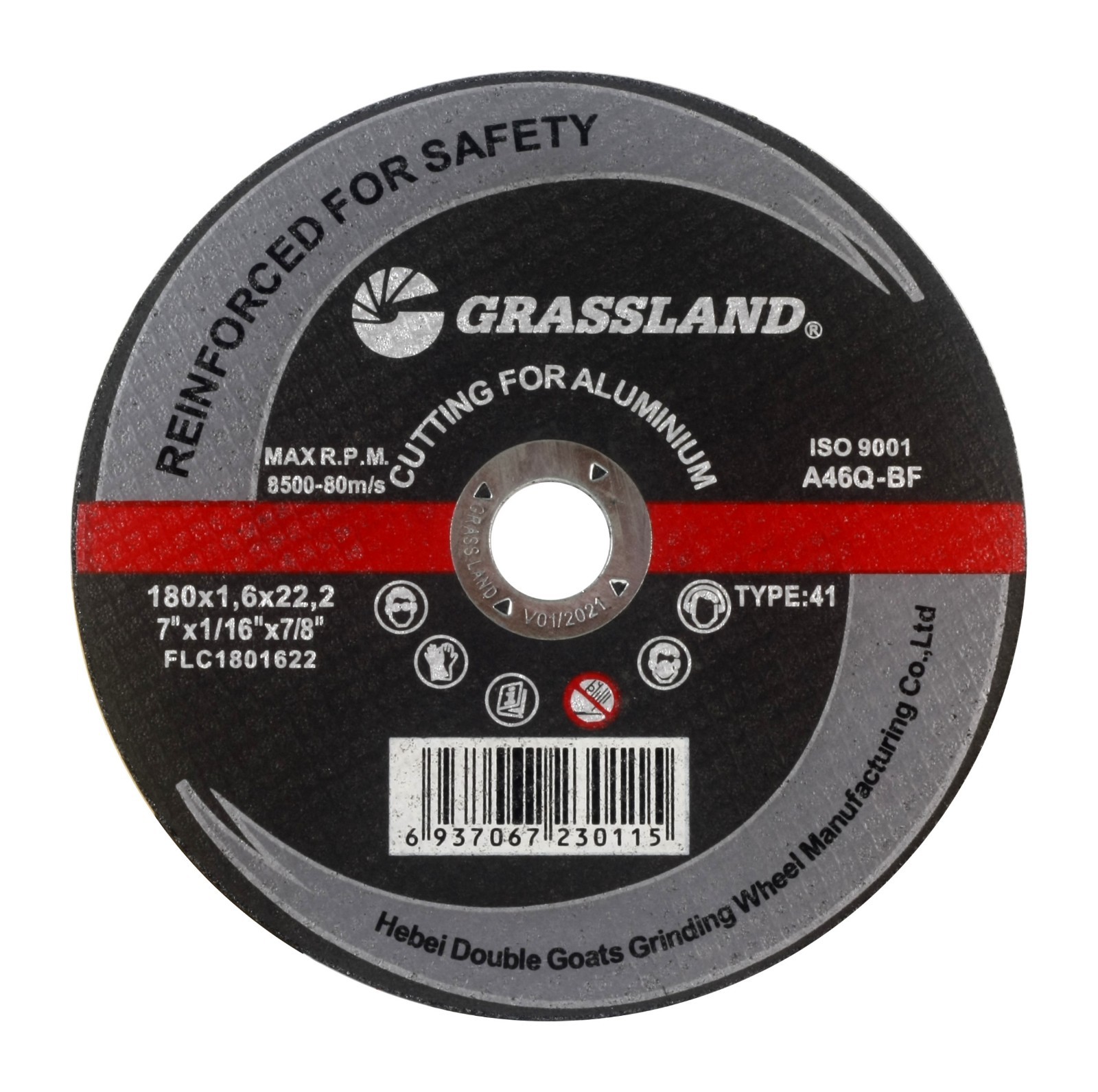 Aluminum Freehand Cut-off wheel - 7" x 1/16" x 7/8" - T41 - (50 PACK)