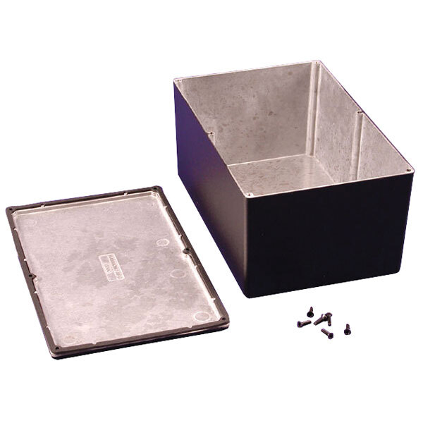Hammond 1550WHBK IP66 Black Diecast Aluminum Enclosure (222 X 146 X 105mm)