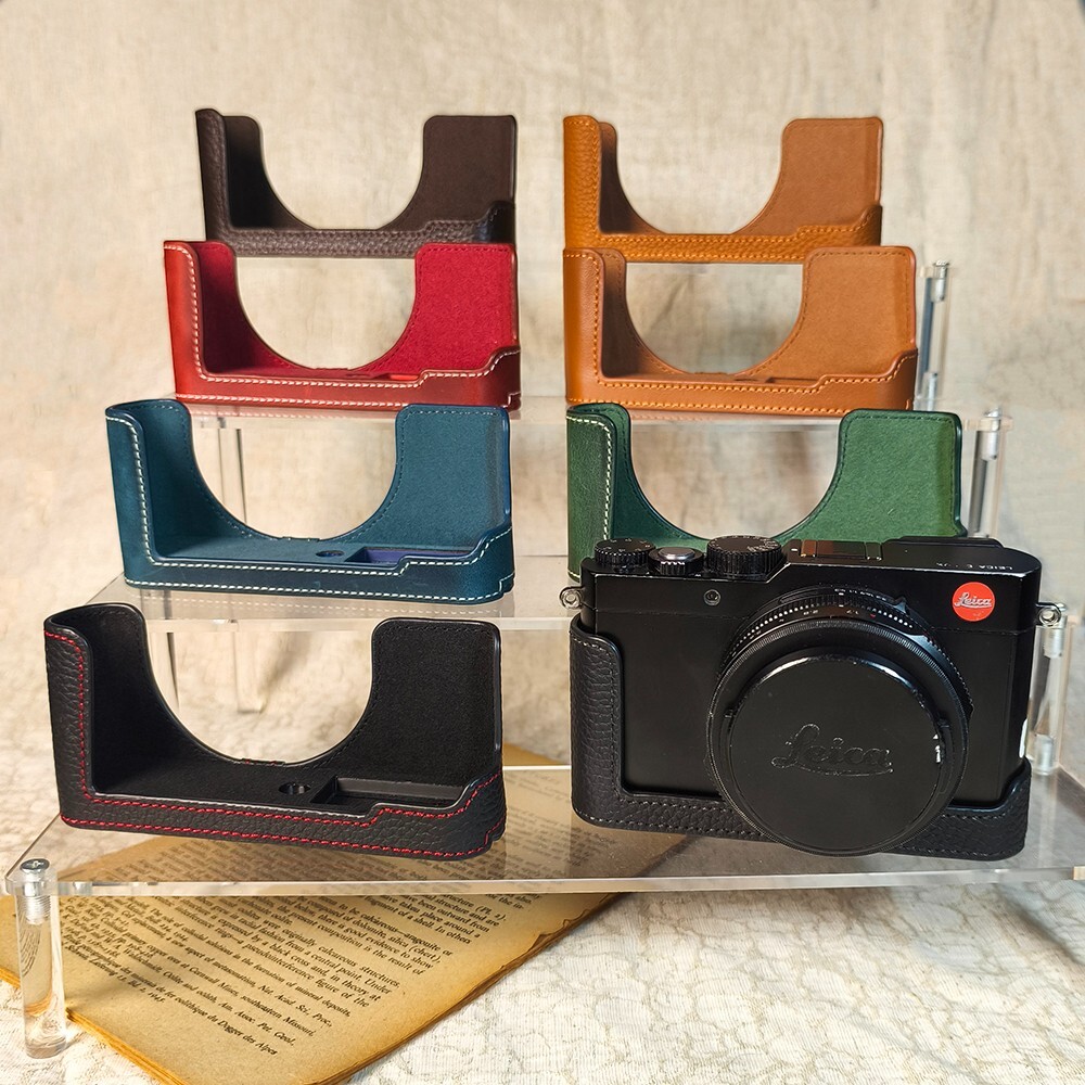 Handmade Real Leather Half Camera Case Bag Cover For Leica D-LUX D-LUX 7 Typ109
