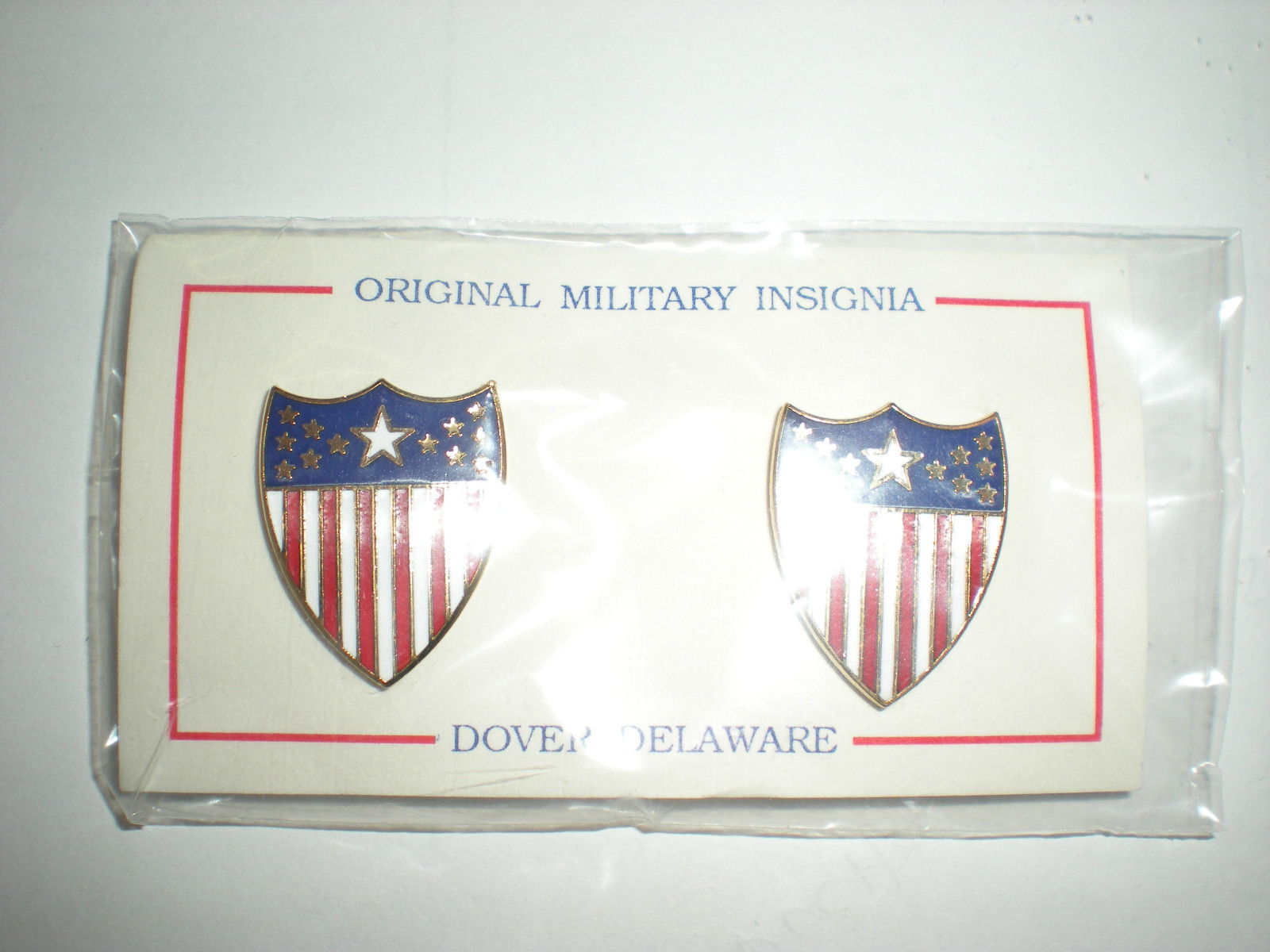 US ARMY OFFICER ADJUTANT GENERAL COLLAR INSIGNIA - 1 PAIR