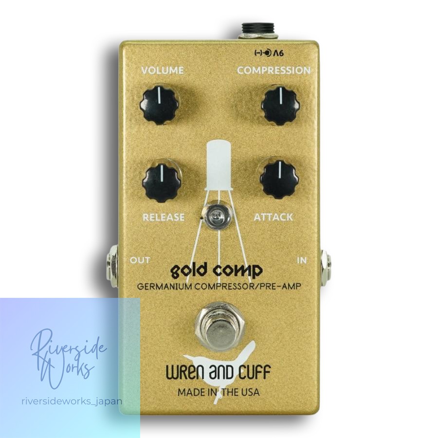 Wren and Cuff Gold Comp Compressor Guitar Effects Pedal
