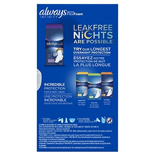 Always Infinity Pads with Wings - Heavy Flow 32-Count (Pack of 2)