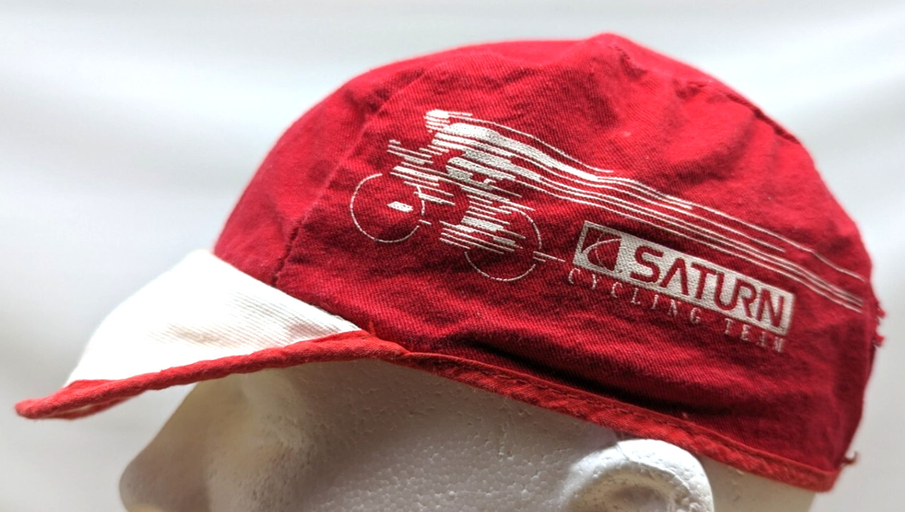 Vintage Saturn cycling racing team cap