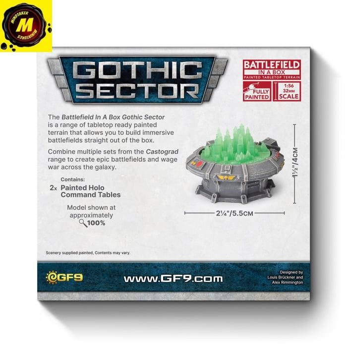 Gothic Sector: Castograd Holo Command Table (x2) -#BB732 - Sci-fi Terrain