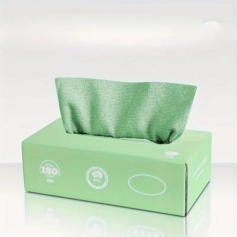 Microfiber Pull Out Disposable Kitchen Towels Super Absorbent Microfiber Cleanin