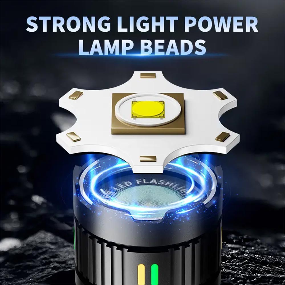 1500LM White Laser LED Flashlight Zoomable USB Rechargeable Torch Strong Light