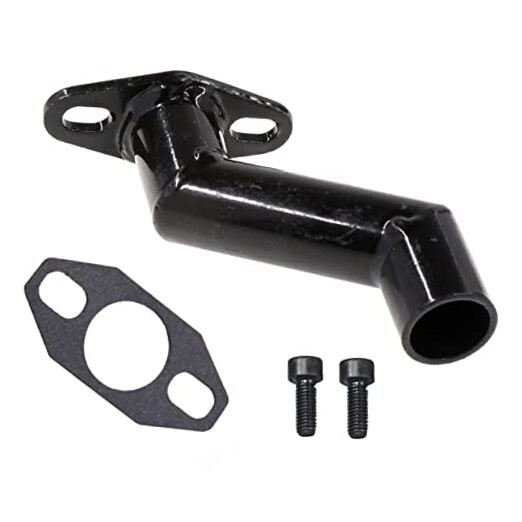 Black 32mm-40mm Offset Intake Manifold & Gasket for 49cc 66cc 80cc Motorized