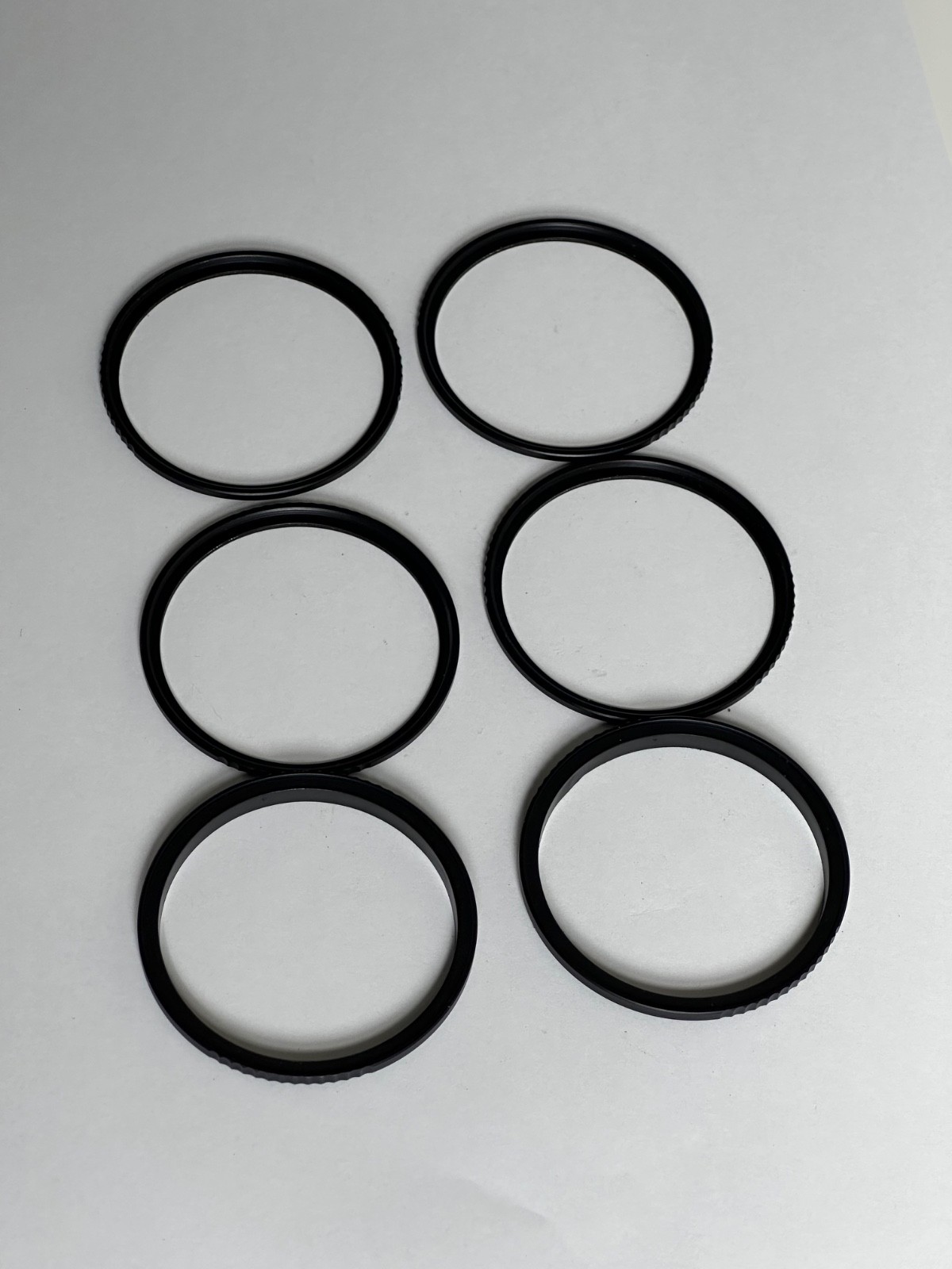Set of 2 - 58mm Magnetic Lens Filter Hood Ring Adapters