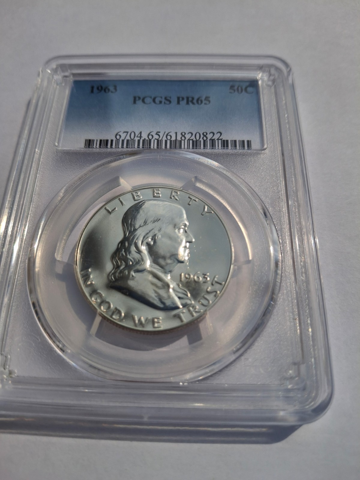 1963 PR65 Franklin Half Dollar (FBL)