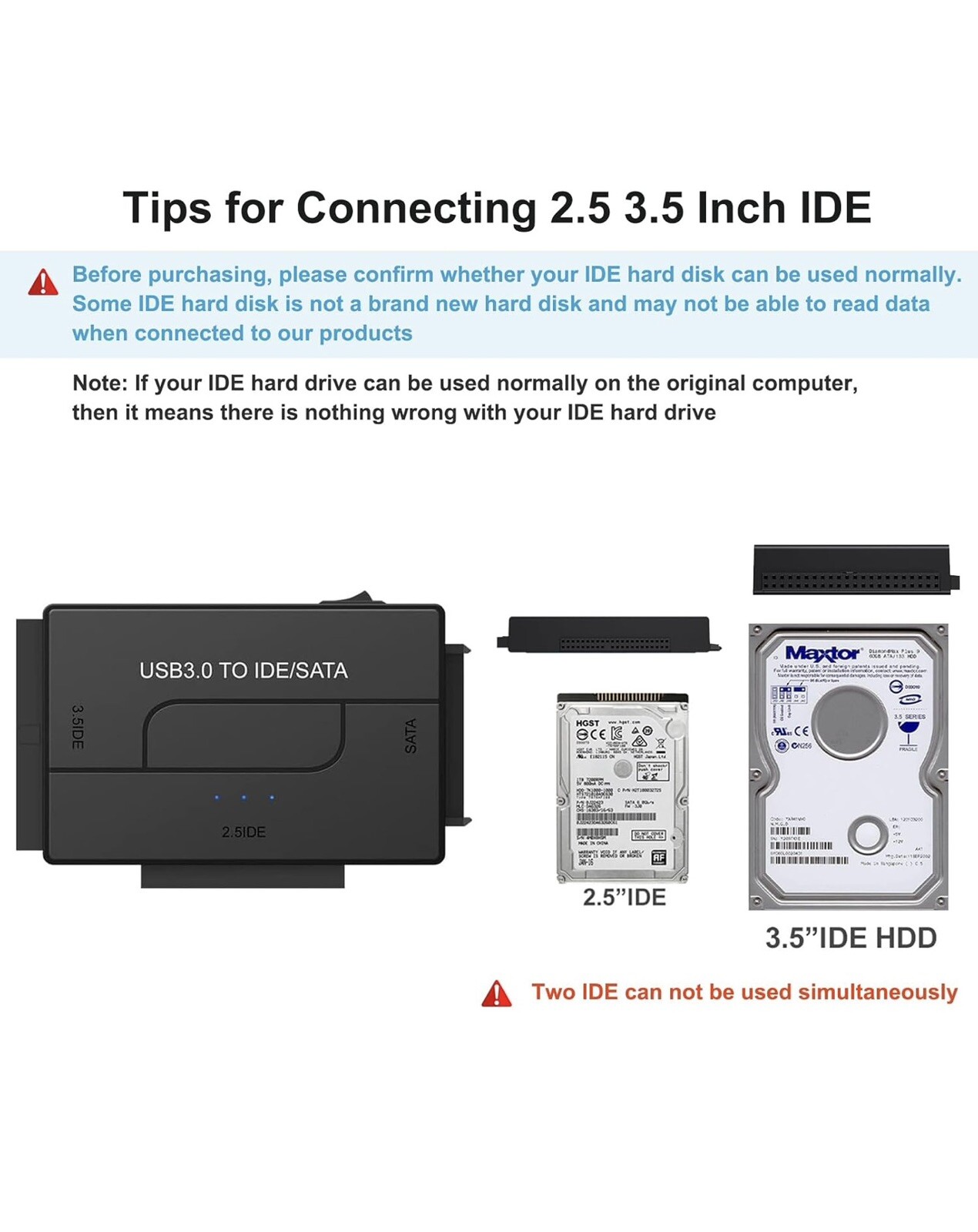 USB 3.0 to SATA IDE Hard Drive Reader