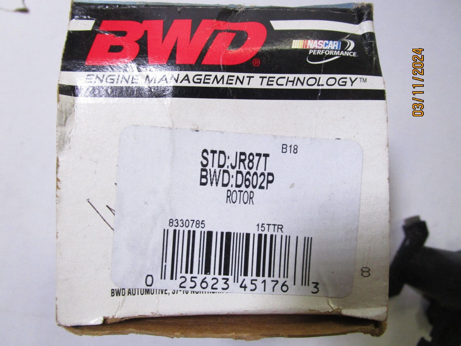 Distributor Rotor BWD D602P (box rough)