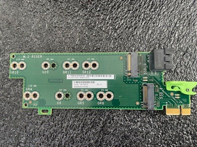 New Sun/Oracle 7343219 7345058 M.2 Riser Card Assembly 4x slots