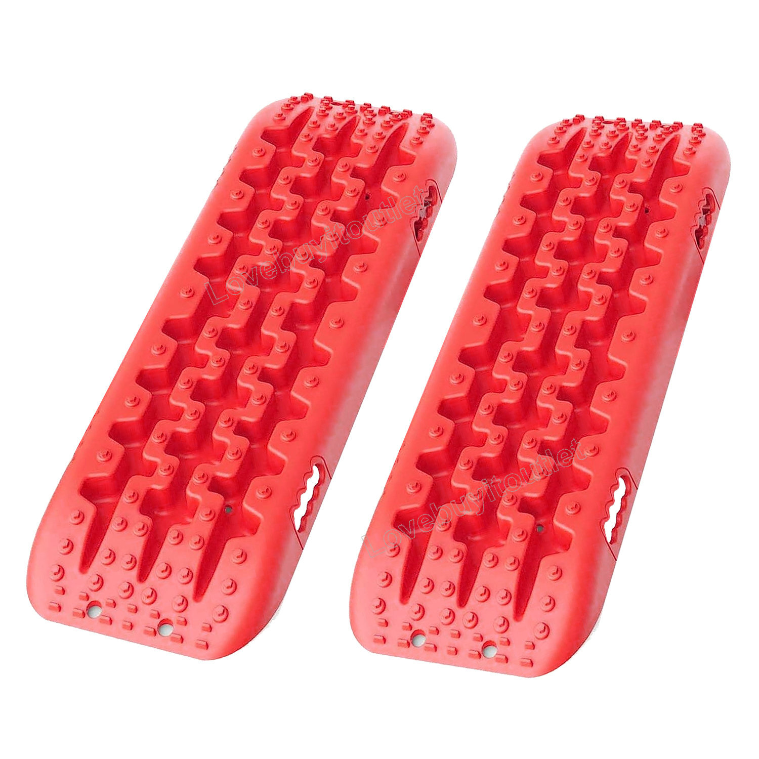 2x AUTO Recovery Traction Boards Tire Ladder 4WD Recovery Mat for 4X4 Offroad