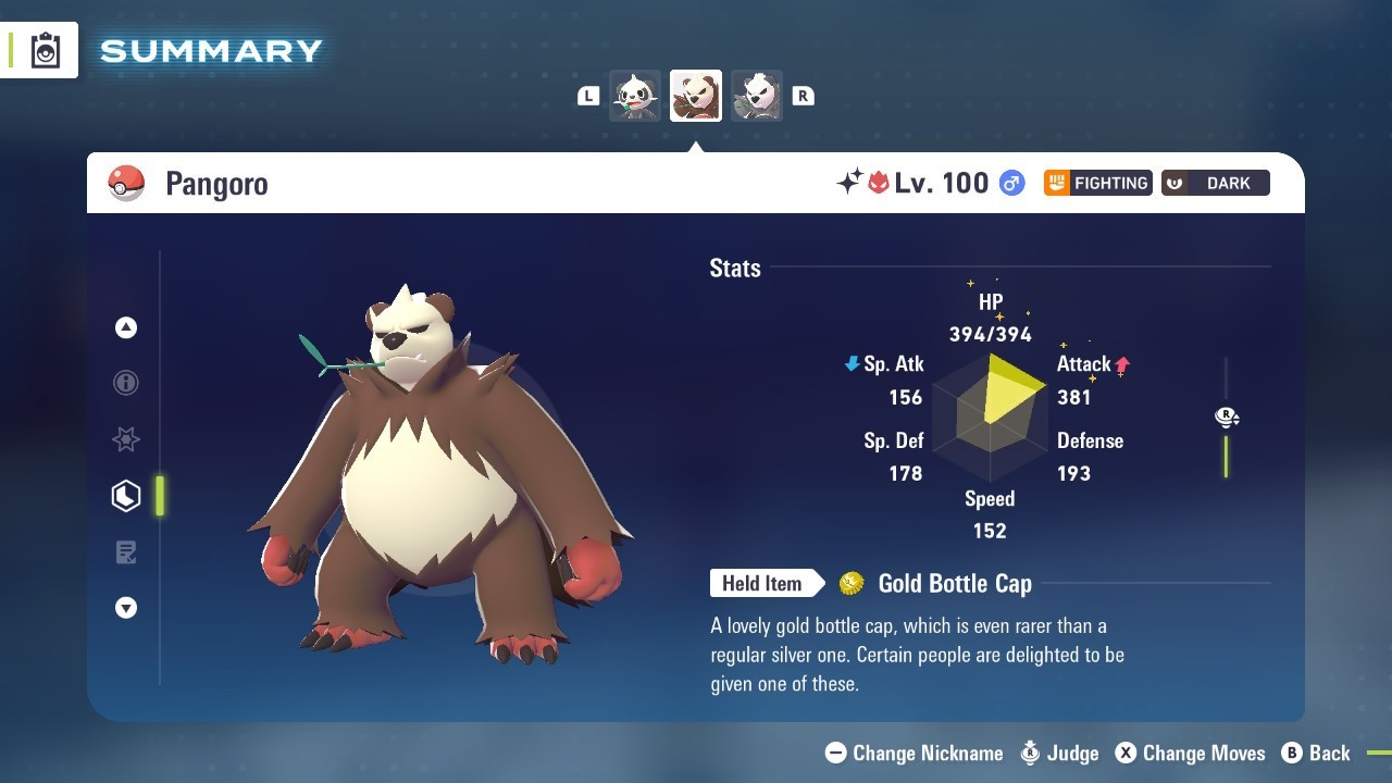 Pokémon Legends: Z-A Shiny Pangoro 6iv ✨Max EV✨ALPHA