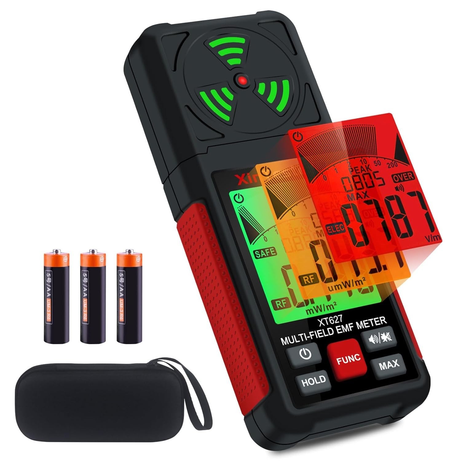 EMF Detector Meter 3-in-1 Digital Electromagnetic Radiation Magnetic Field