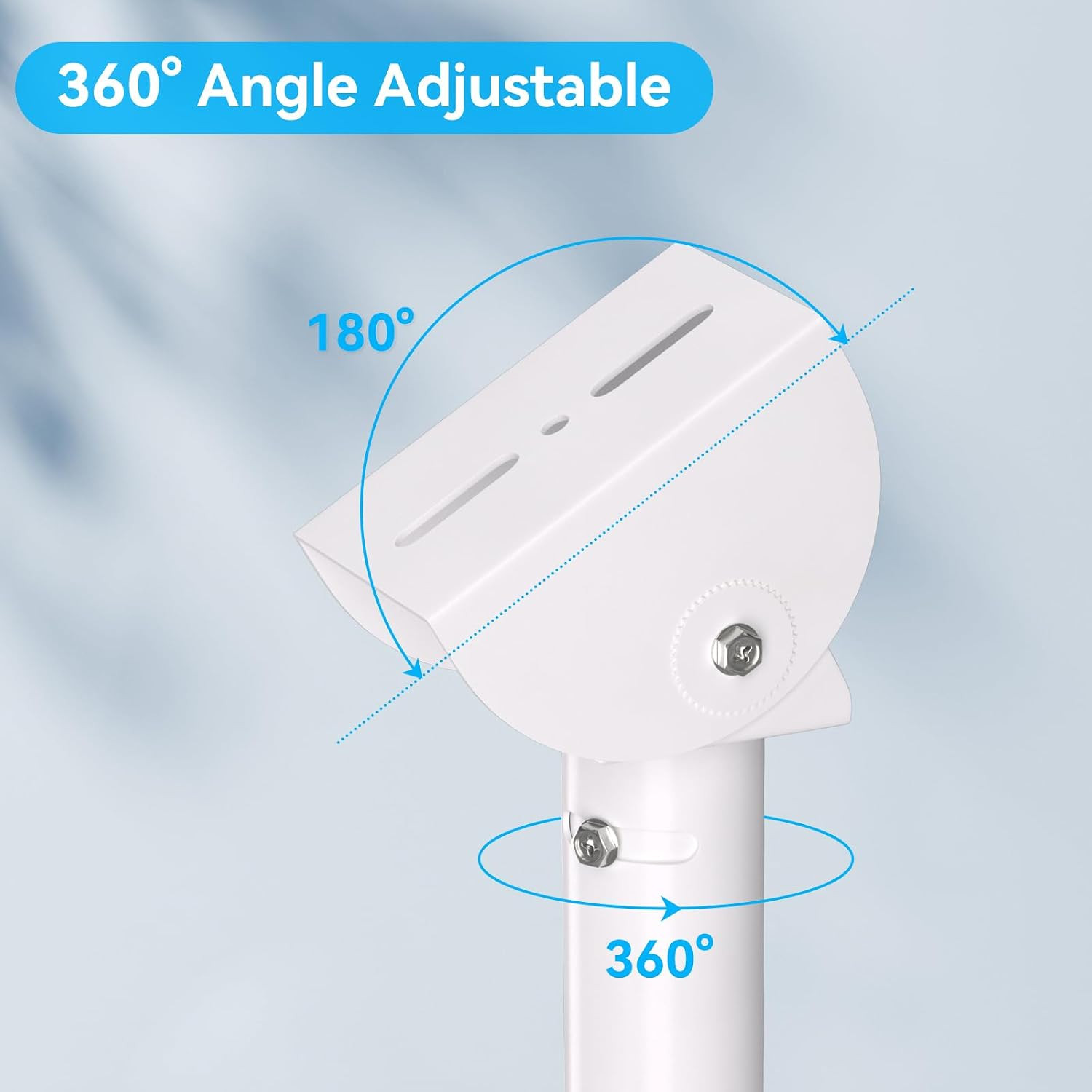 Universal 2 Pack Solar Panel Wall Mount Bracket - 30Cm L-Shape Mount with Adjust