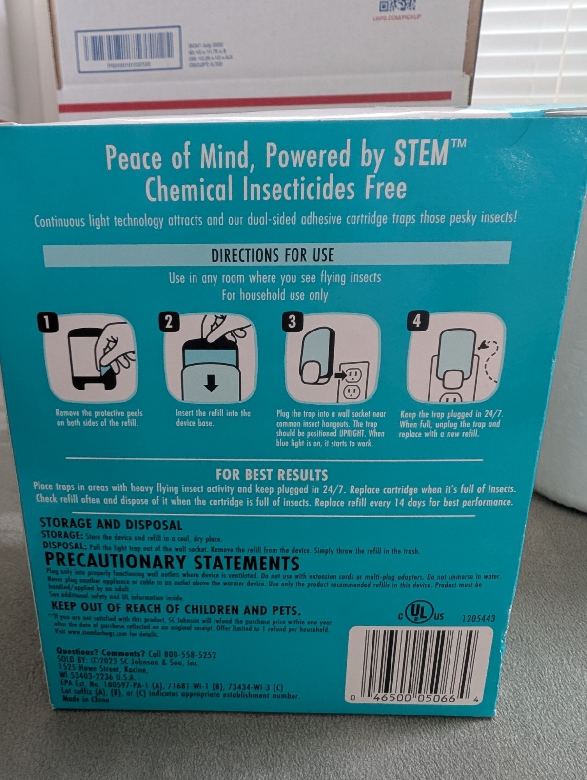 Stem Flying Insect Light Trap 1 Trap + 2 Refills