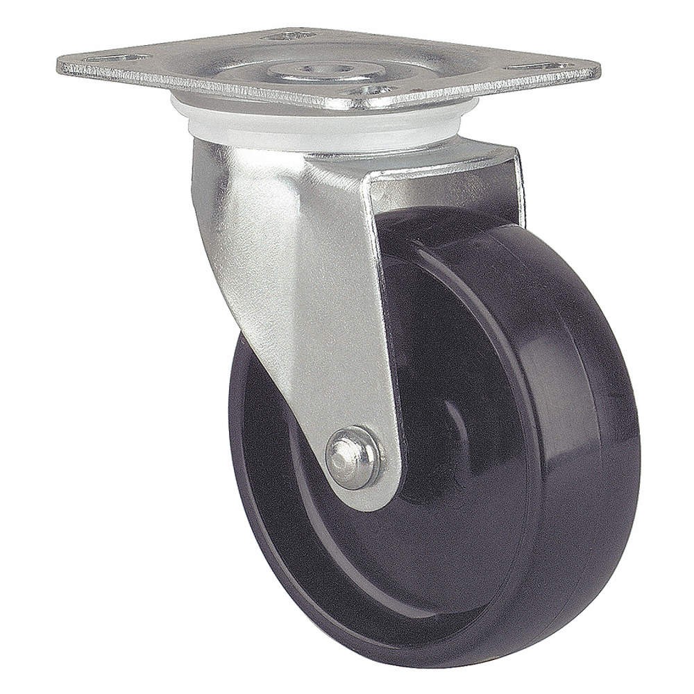 GRAINGER APPROVED TSSV 125 BN0S Plate Caster,Swivel,Nylon,6"H 16D115