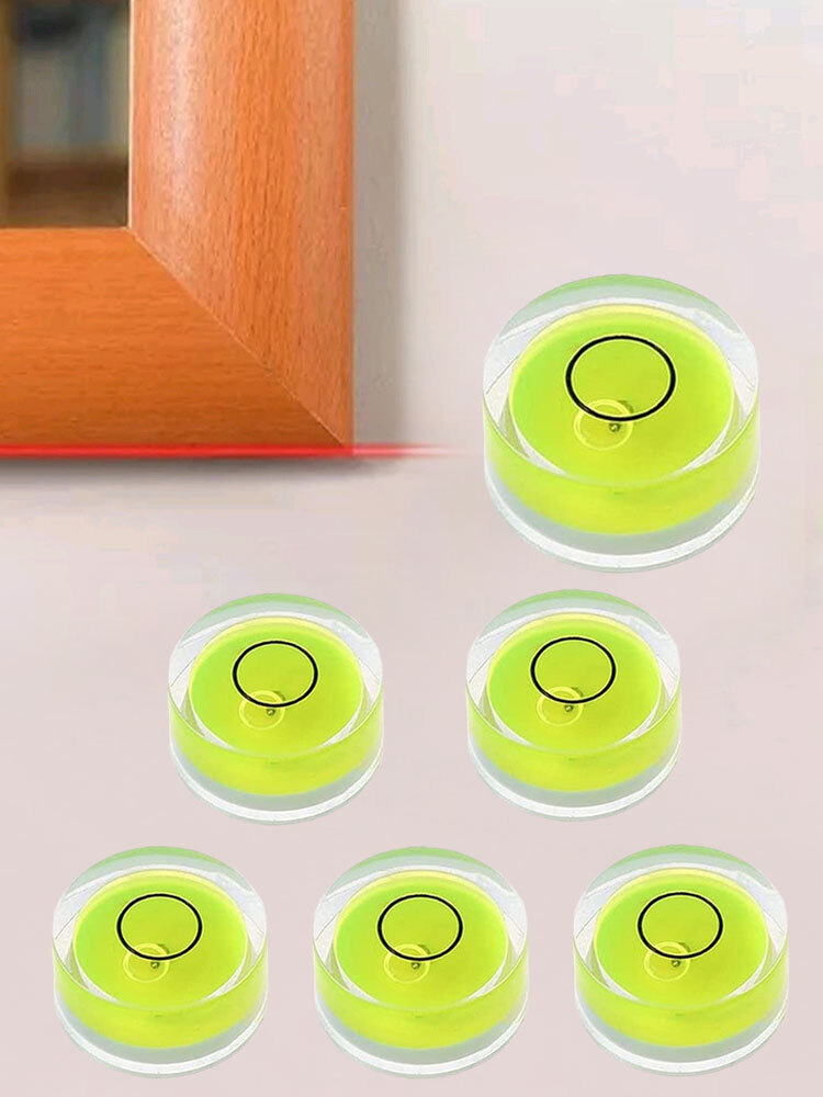 5pcs Mini Precision Circular Spirit Level Set Meter Bubble Horizontal Ruler Tool