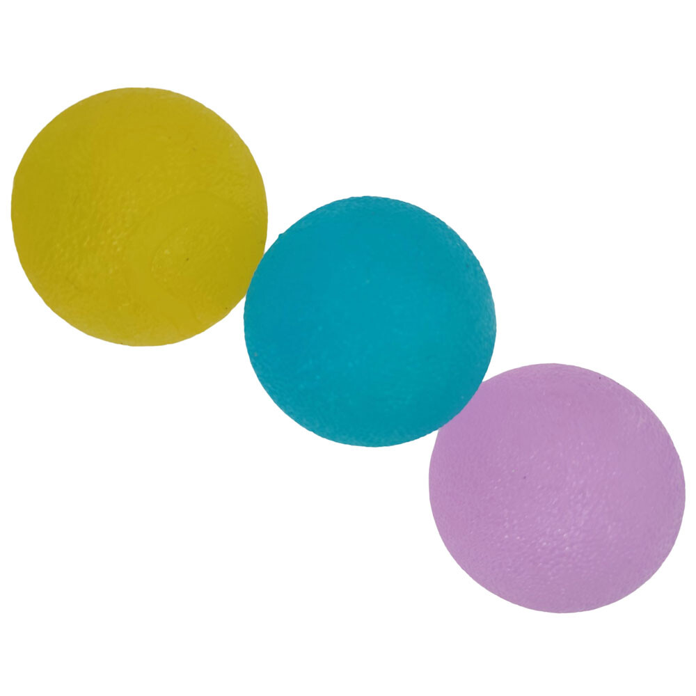 3PC Hand Therapy Exerciser Balls Squeeze Balls Kit Stress Relief For Hand Traini