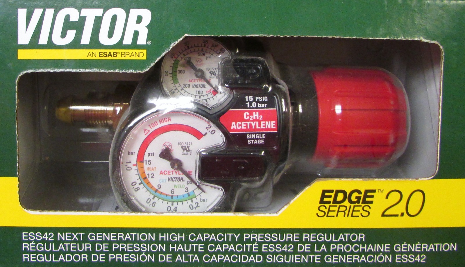 VICTOR Edge Series 2.0 ESS42 Acetylene Regulator ESS42 15 510 0781 3602