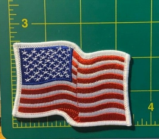 flag patch flag waving flag patch waving american flag patch 3.5"